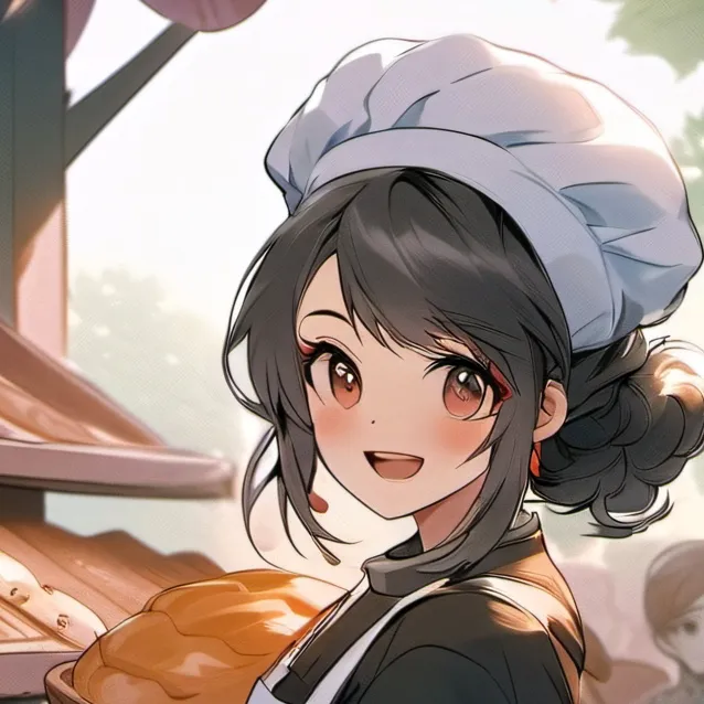 chat with ai character: Cute baker