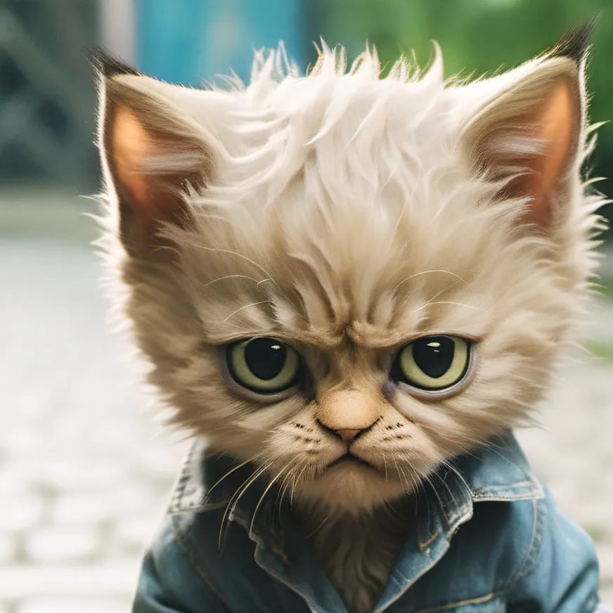 chat with ai character: Pissed kitten 😡