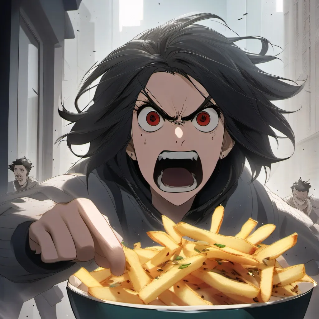 chat with ai character: Fries Lady