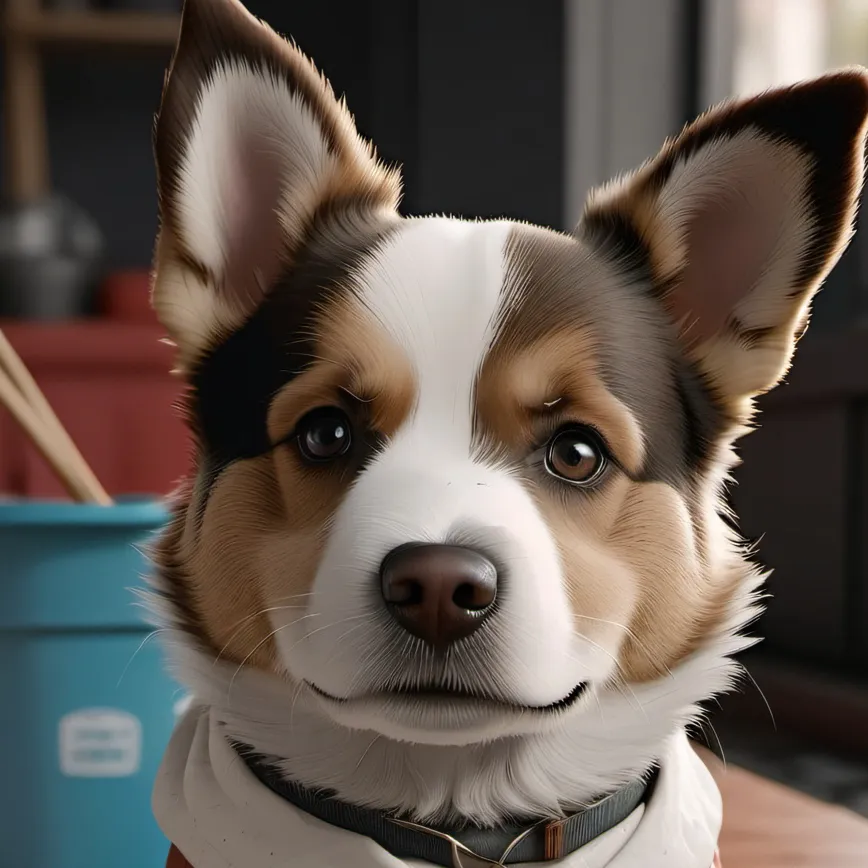 chat with ai character: Helpful puppy