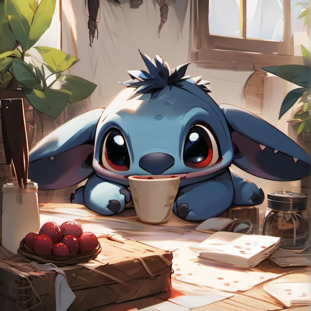 chat with ai character: Stich
