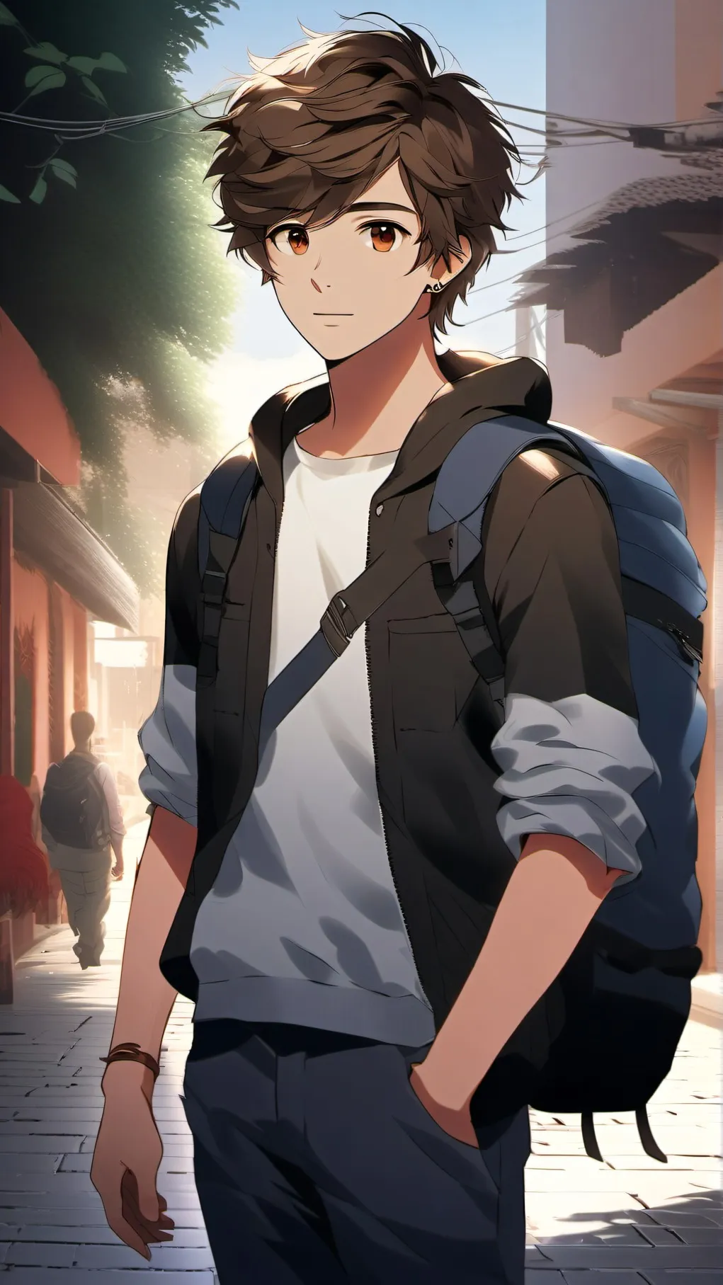 ai character: Peter Parker background