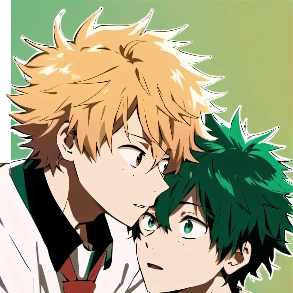 chat with ai character: Bakugo and deku