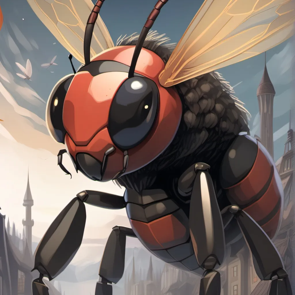 chat with ai character: evil groovy bee