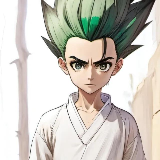 chat with ai character: Senku ishigami