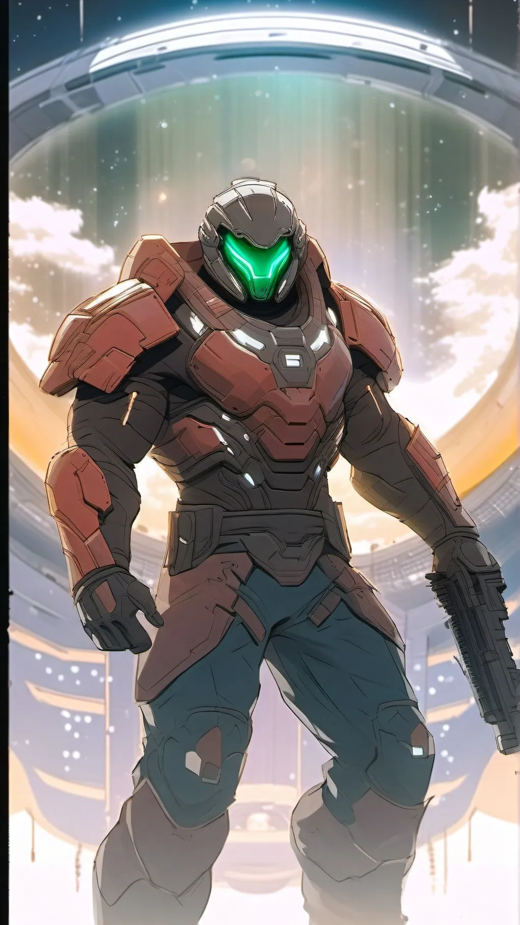 ai character: doomslayer background