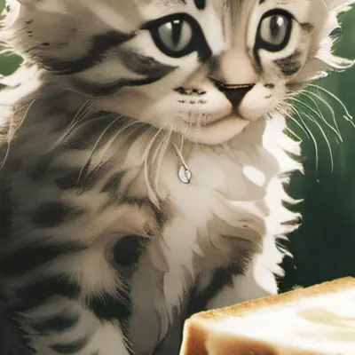 chat with ai character: Hungry kitten raph