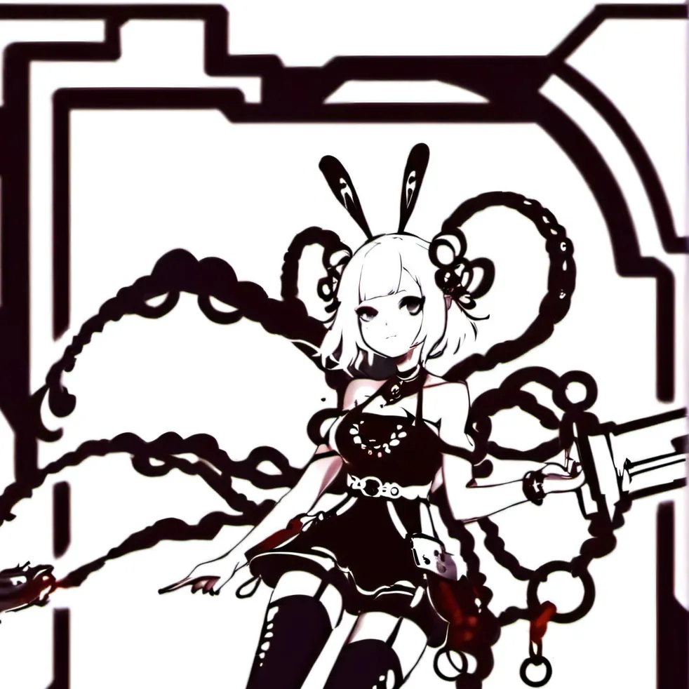 chat with ai character: Black and white 