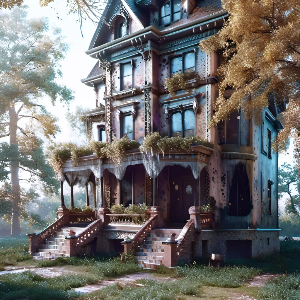 chat with ai character: HH Scary house😰😱