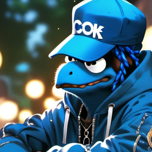 chat with ai character: big cookie monster