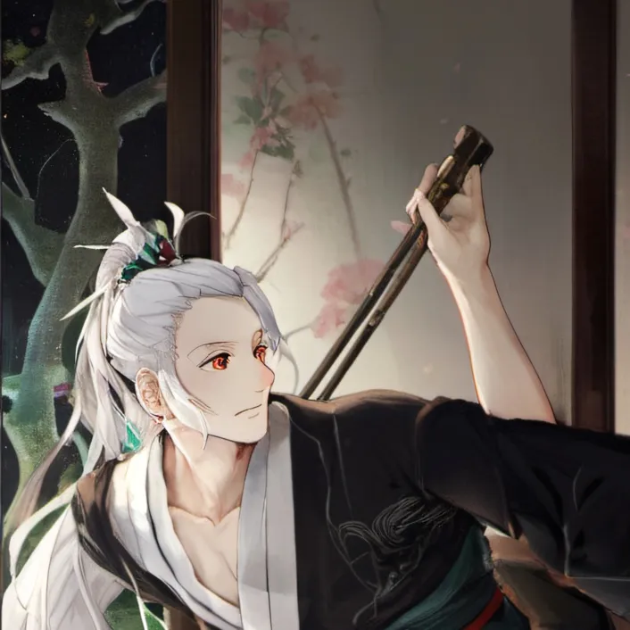 chat with ai character: Kokushibo 