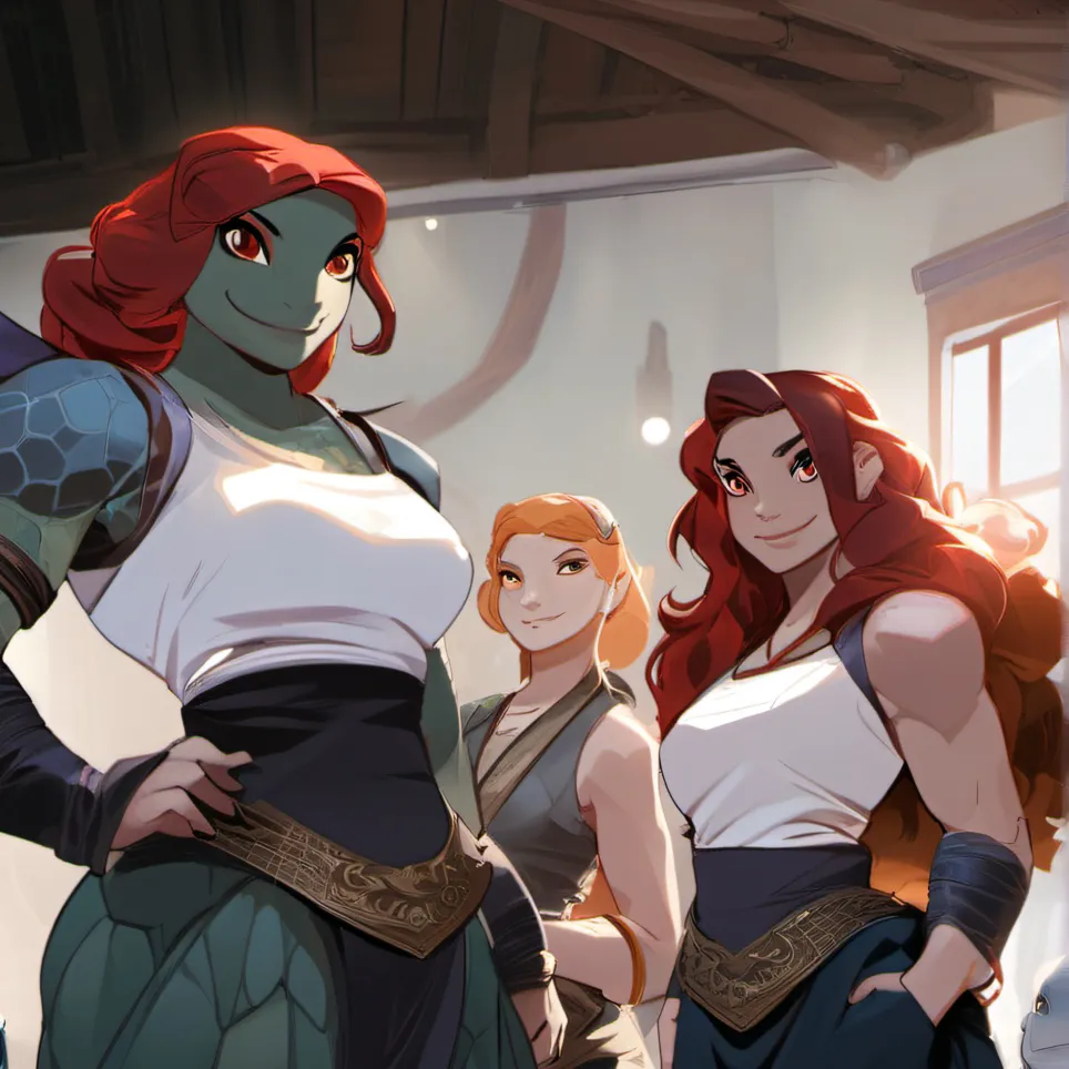 chat with ai character: April and karai 