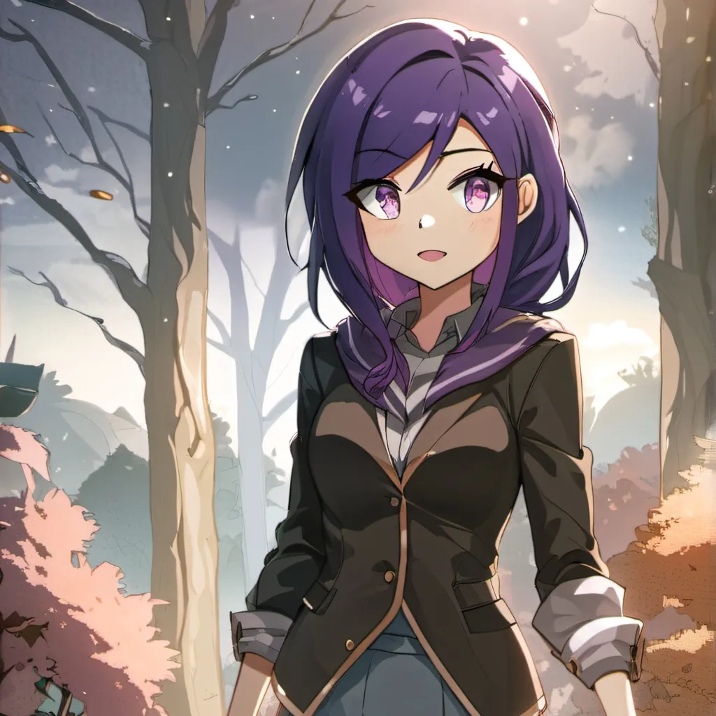 chat with ai character: purple 