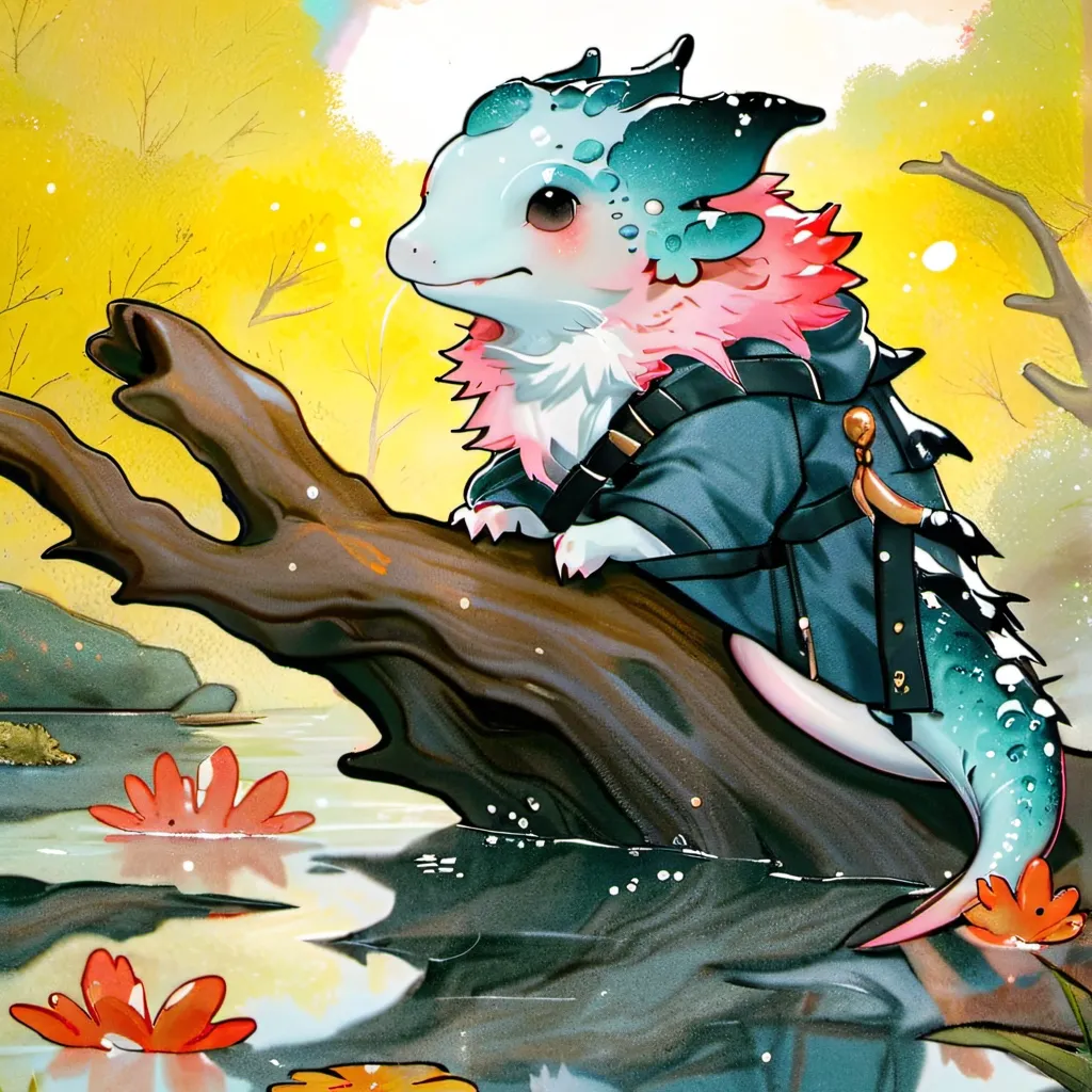 chat with ai character: Elemental axolotls
