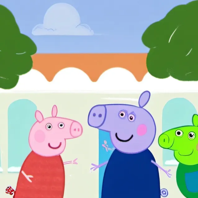 chat with ai character: peppa pig fam 