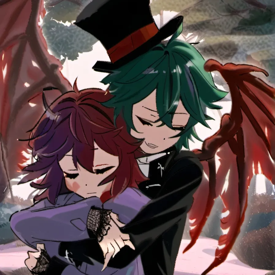 chat with ai character: a human & a demon 