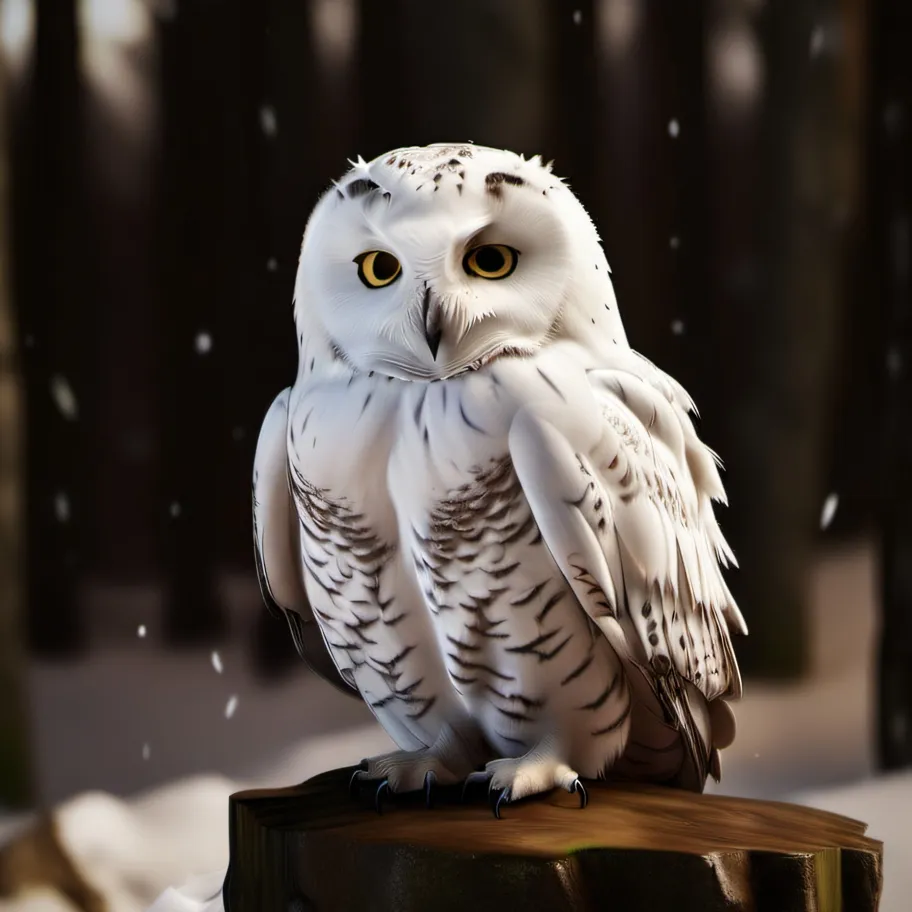 chat with ai character: snowy owl