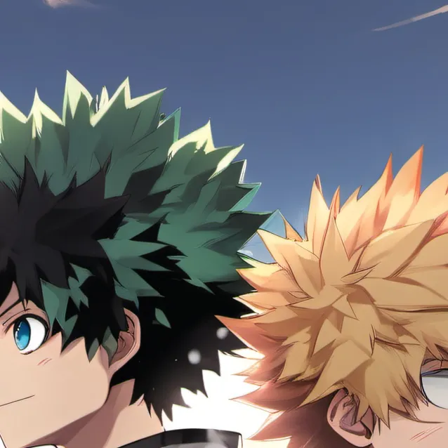 chat with ai character: deku and bakugo