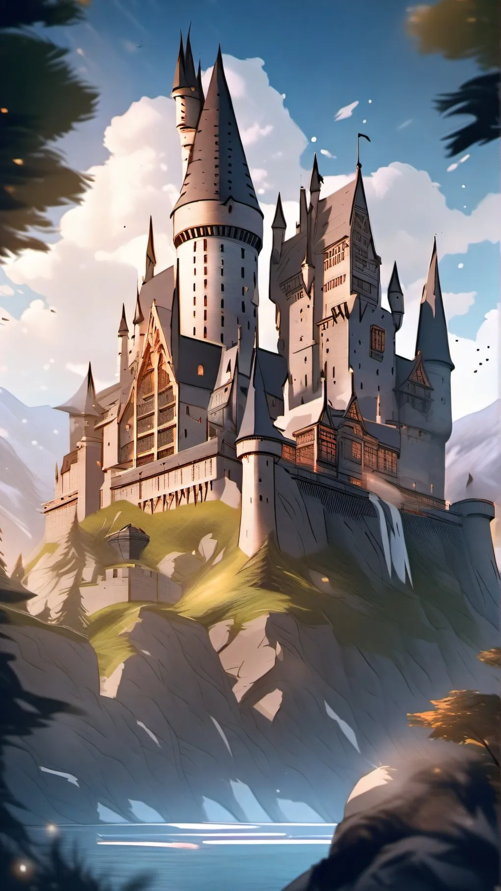 ai character: HOGWARTS background