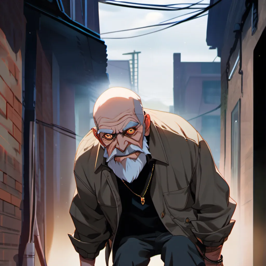 chat with ai character: Creepy old man