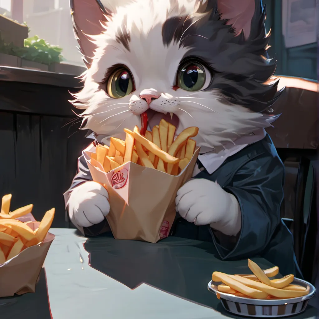 chat with ai character: little cat