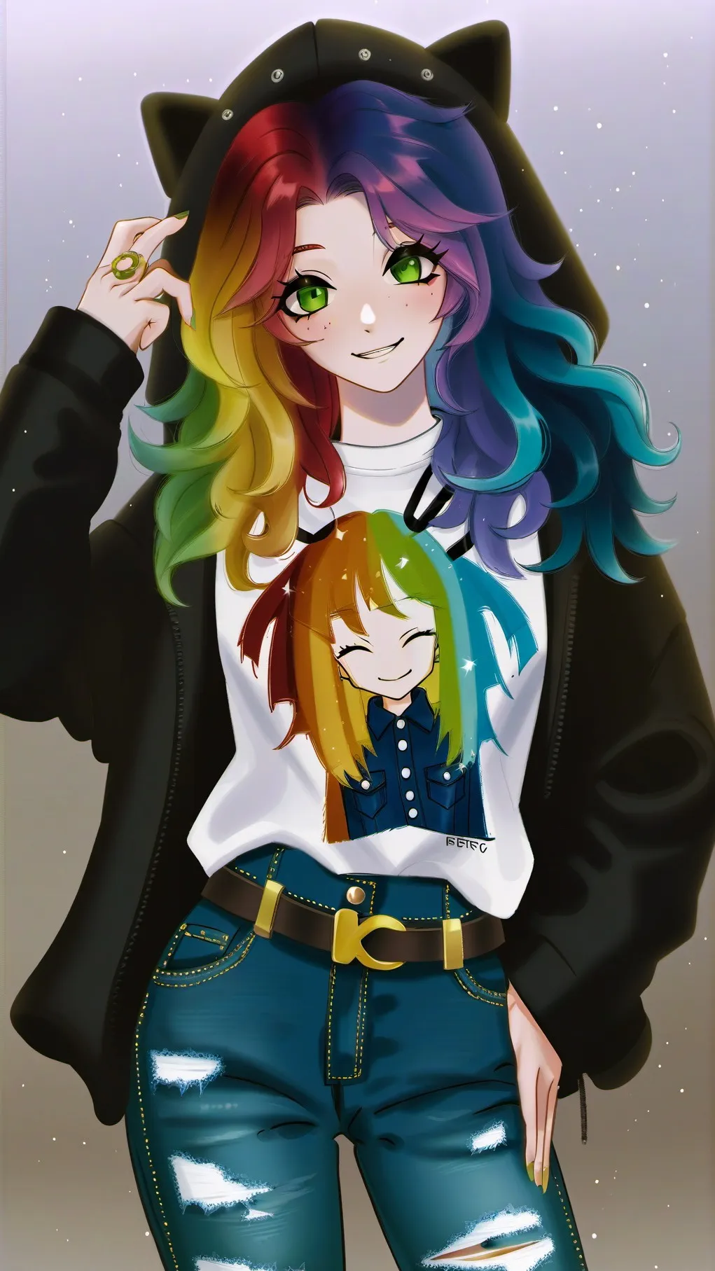 ai character: cija dj XD  background