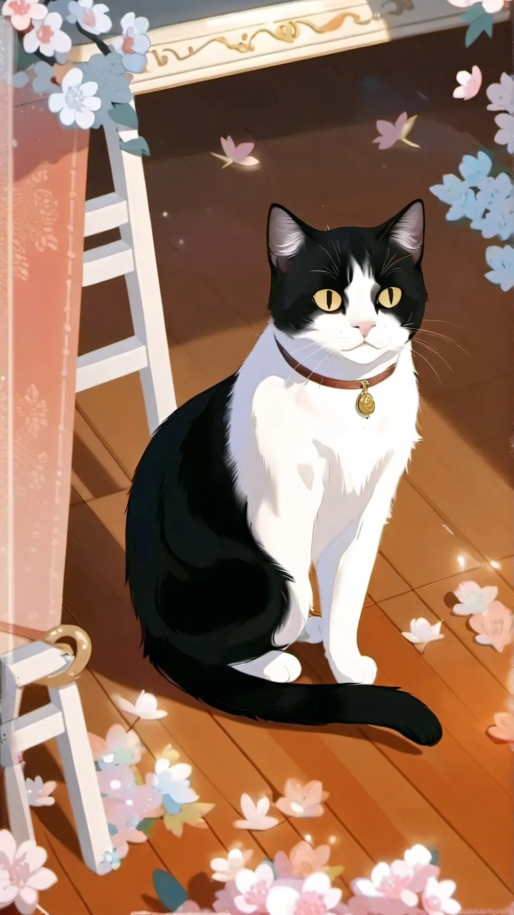 ai character: cute  background