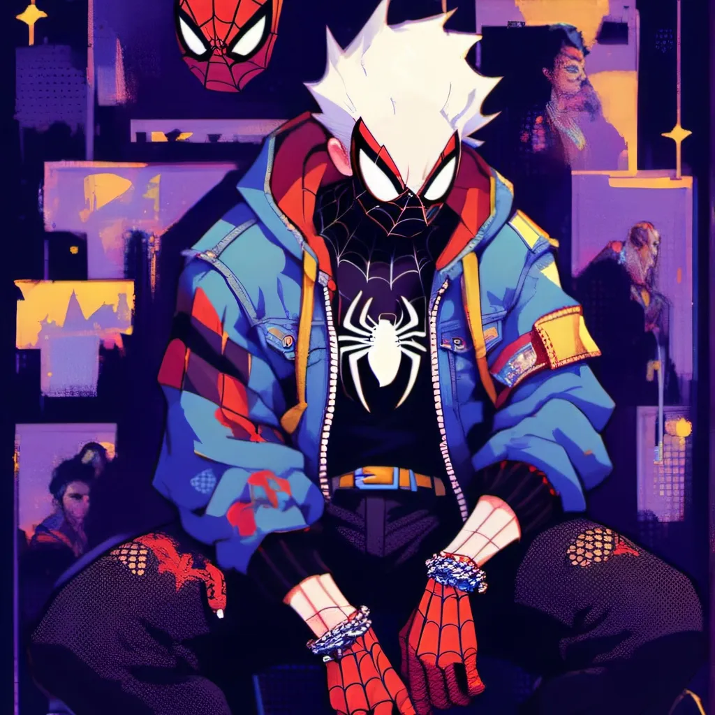 chat with ai character: spider-punk SMATSV