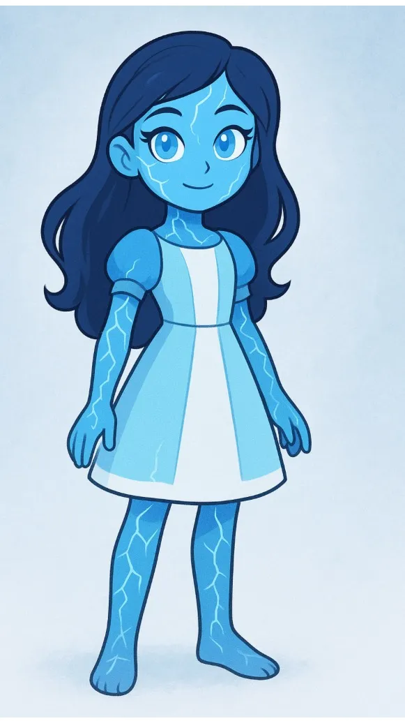 ai character: icy  background