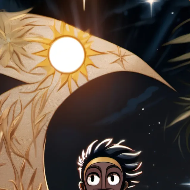 chat with ai character: sun and moon show