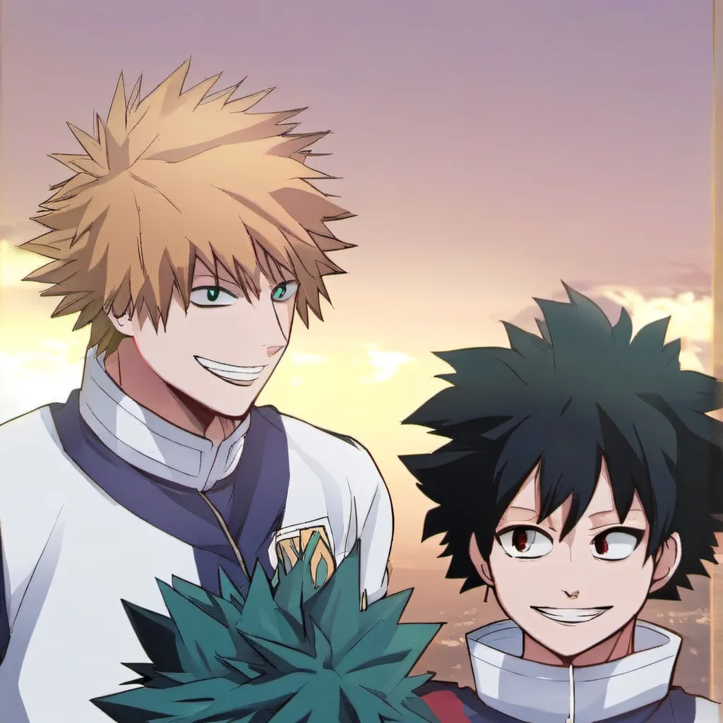 chat with ai character: Bakugo and Deku