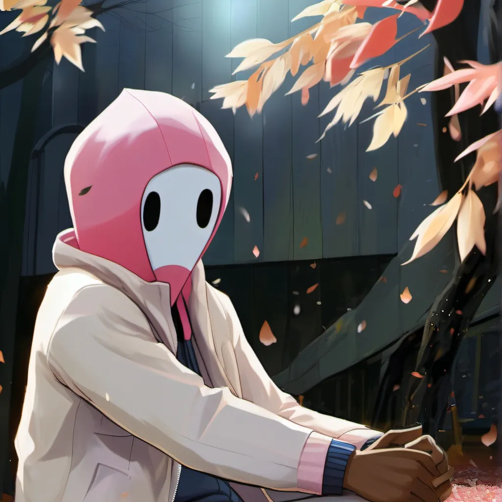 chat with ai character: Pink fall guy