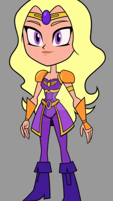 ai character: Amethyst Teen T Go background