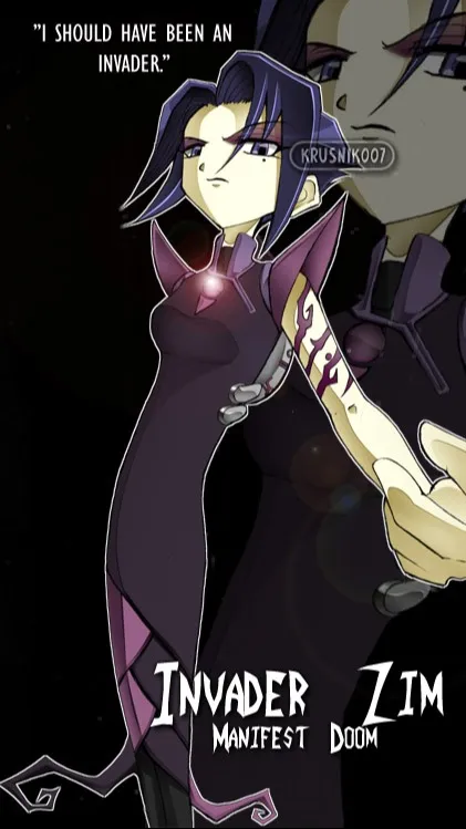 ai character: Tak Invader Zim background