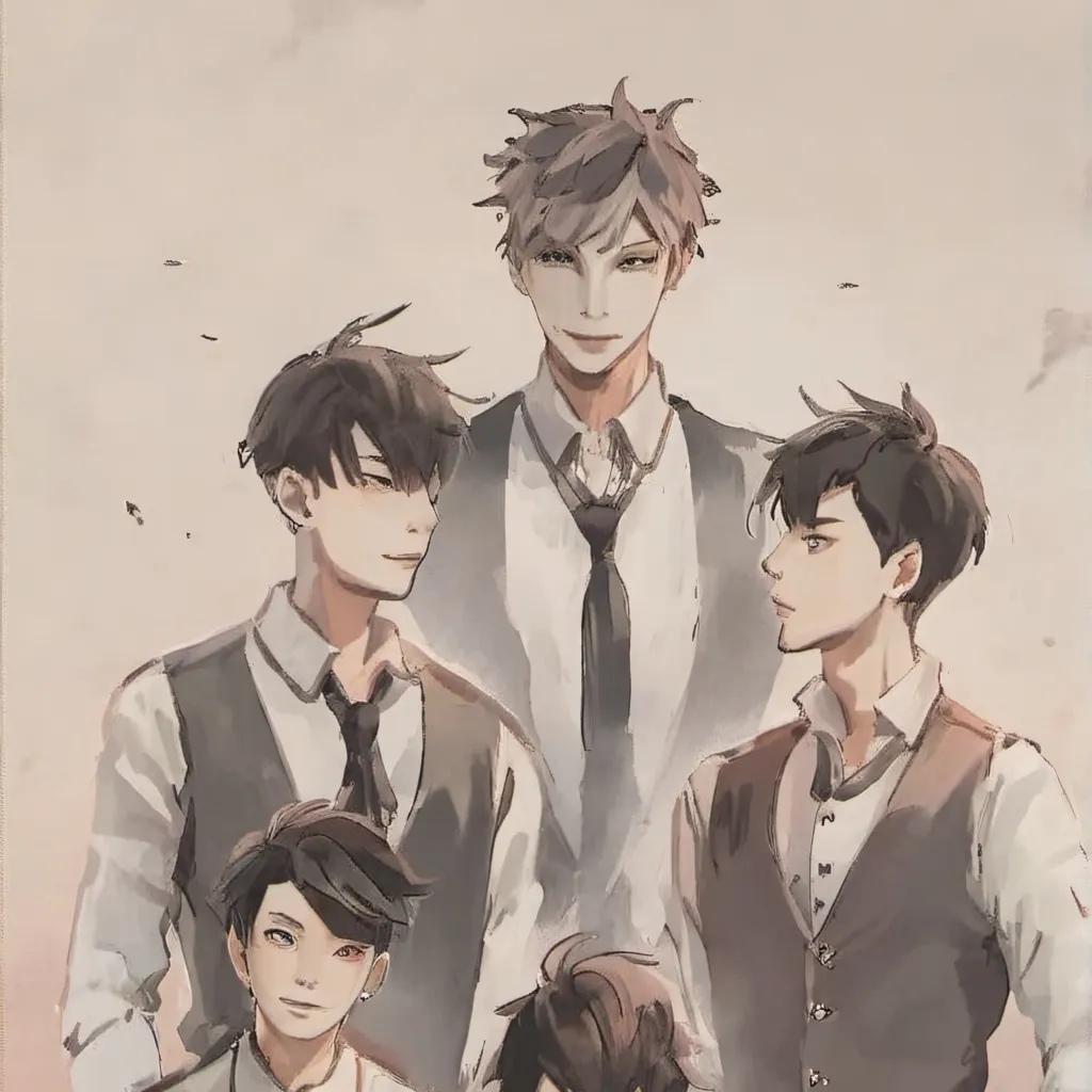 chat with ai character: Five boys