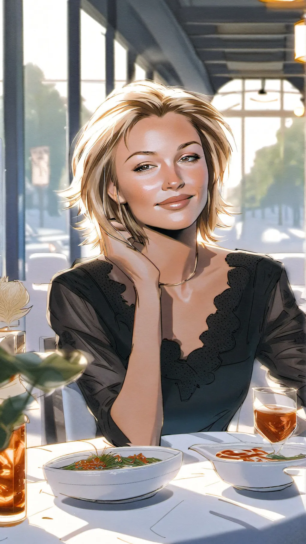 ai character: gloria background