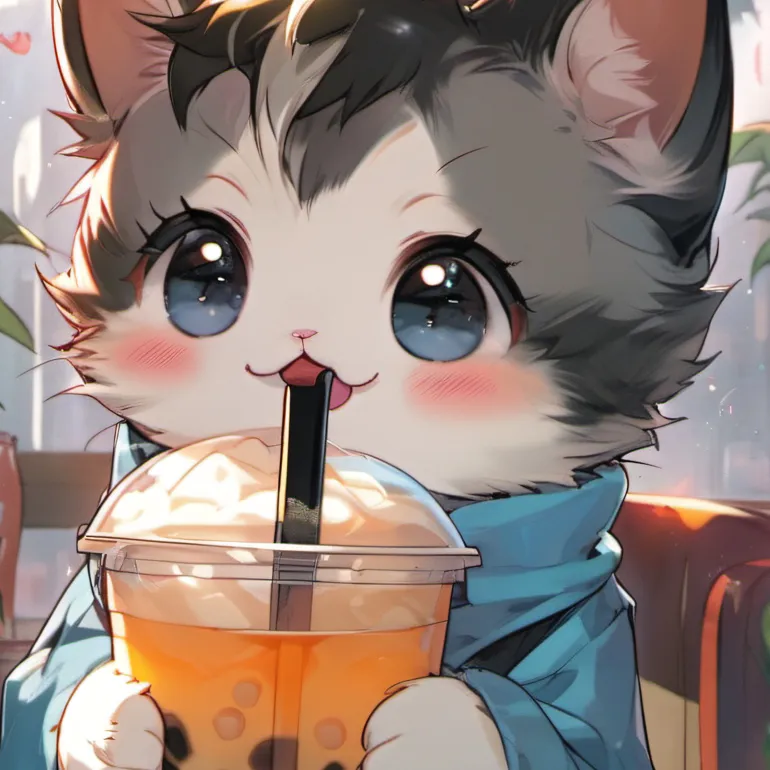 chat with ai character: Boba kitty 