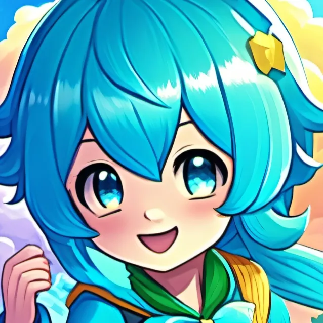 chat with ai character: cyan