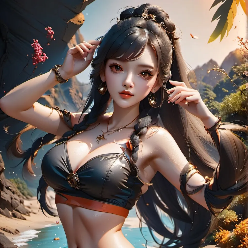 chat with ai character: K-pop pool party 