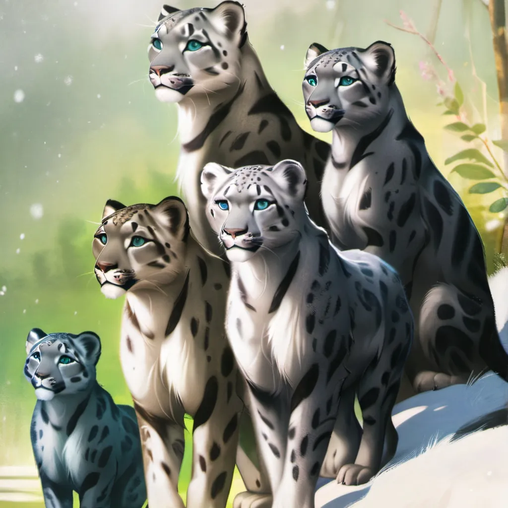chat with ai character: snow leopard fam