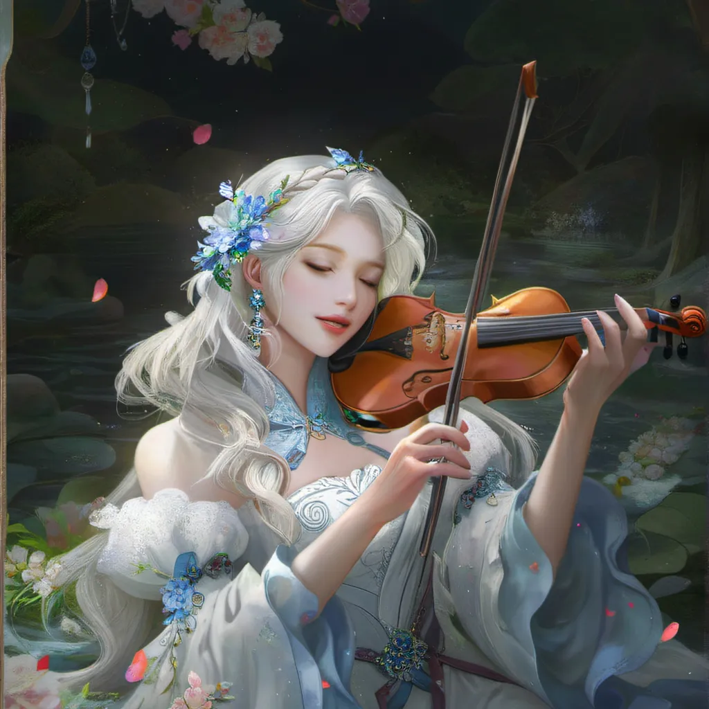 chat with ai character: Y/n playing violin
