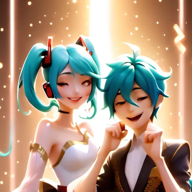 chat with ai character: miku and teto