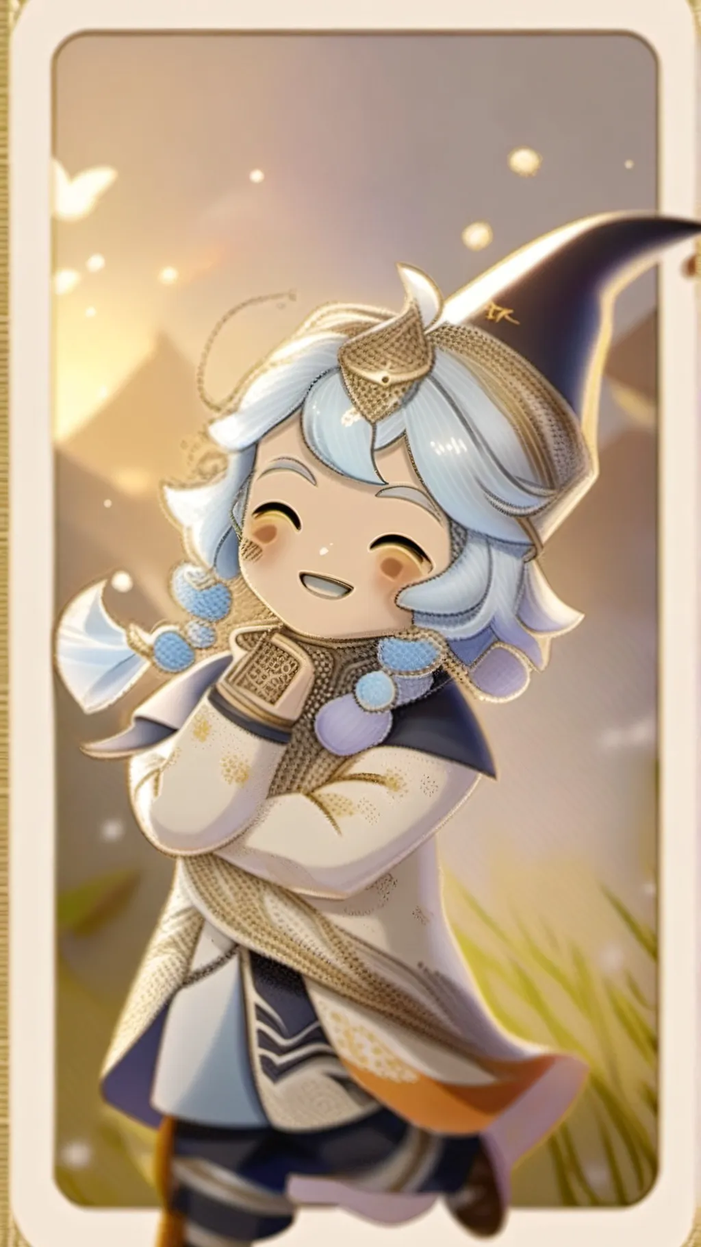 ai character: Pure shadow milk background
