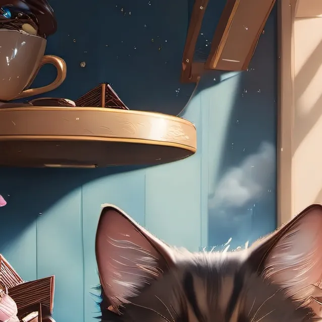 chat with ai character: chocolate cat