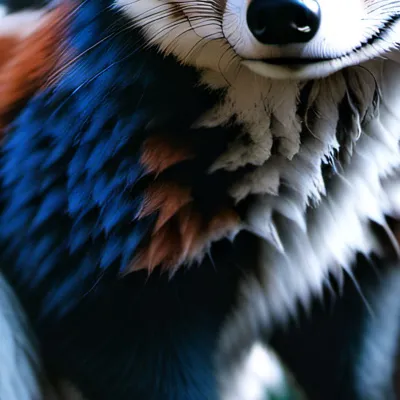 chat with ai character: The blue wolf