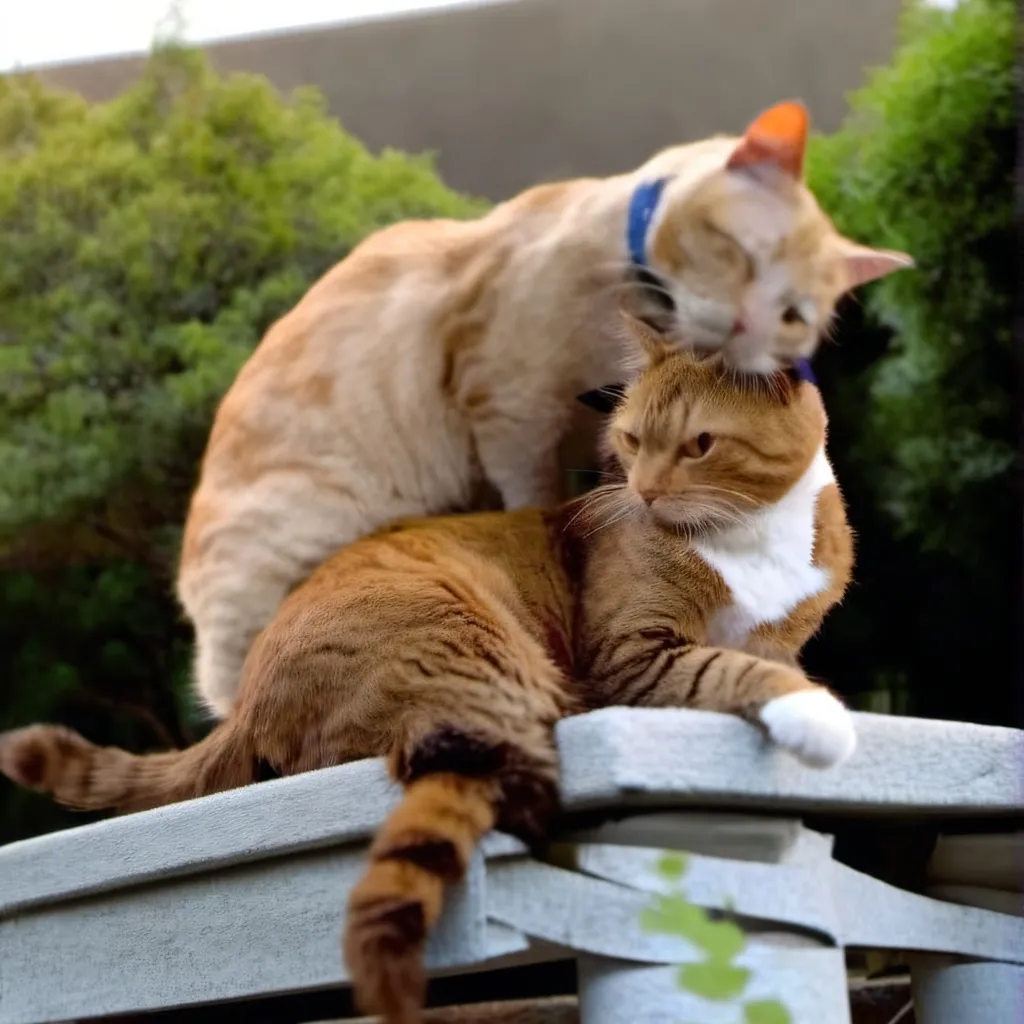 chat with ai character: Cats doing sus 5