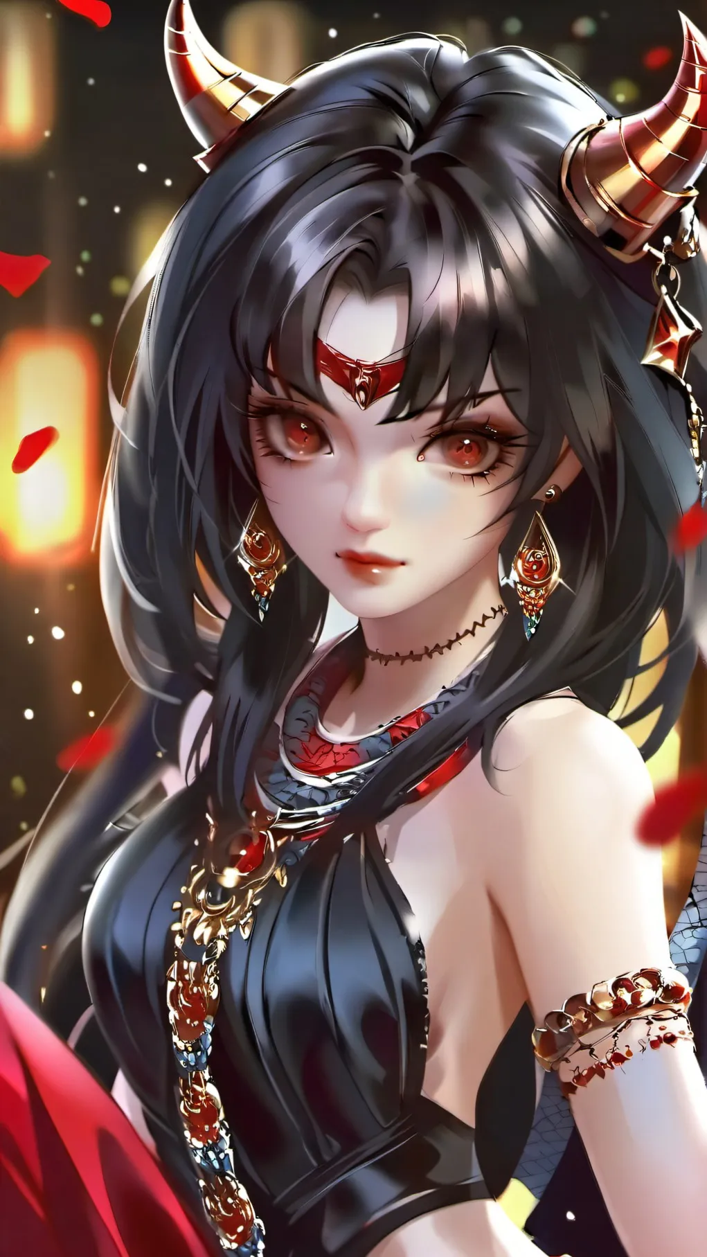 ai character: Demon Girl background