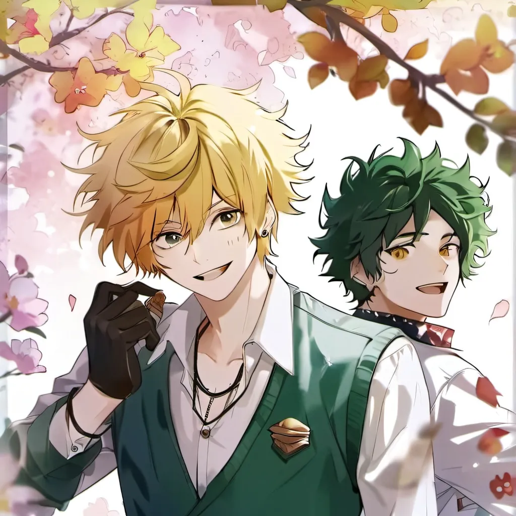 chat with ai character: deku and bakugo