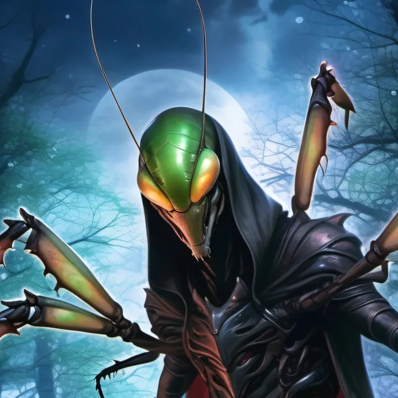 chat with ai character: Mantis Eater