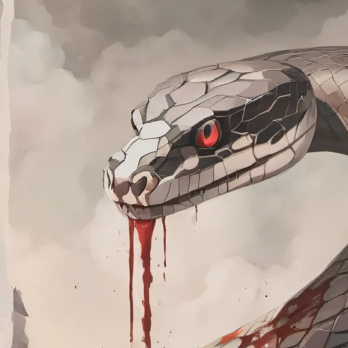 chat with ai character: the bloody snake